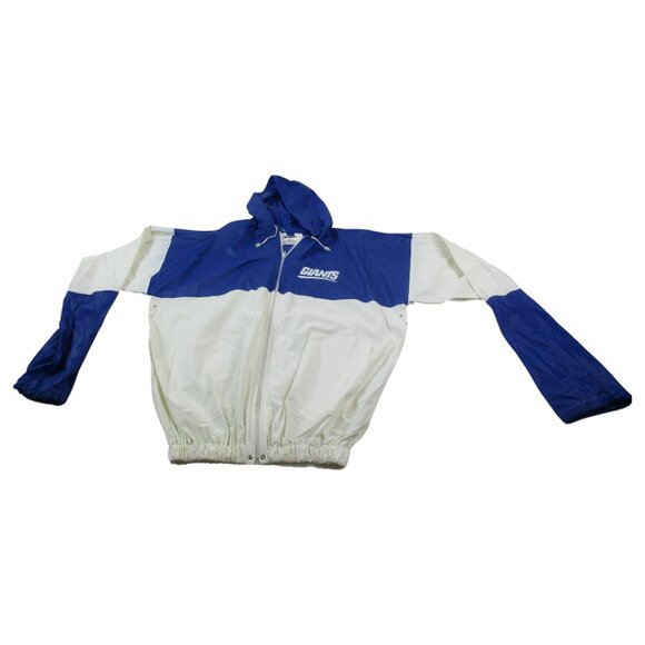 Giants Rainmate Rain Jacket Mens Large Blue White Stretch Long Sleeve Full Zip - Picture 1 of 9